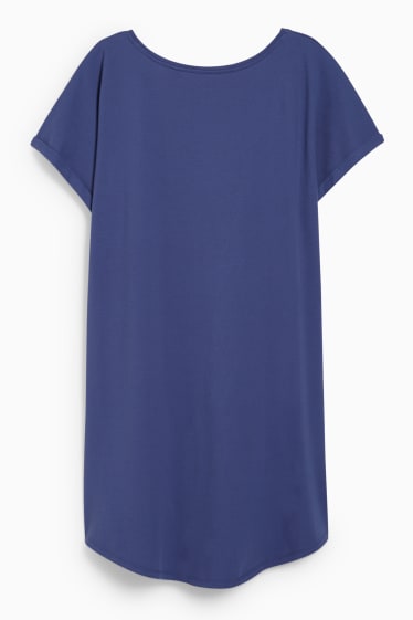 Damen - T-Shirt-Kleid - blau