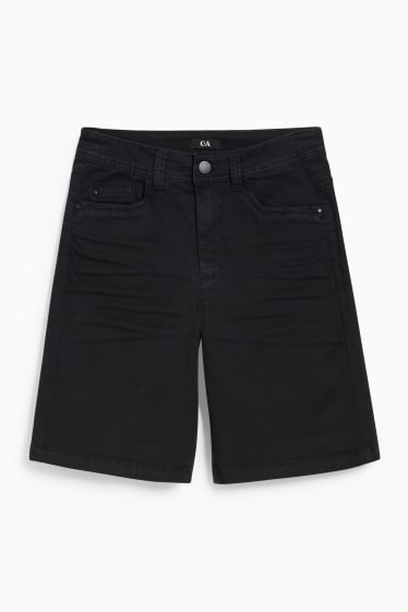 Damen - Shorts - High Waist - LYCRA® - schwarz