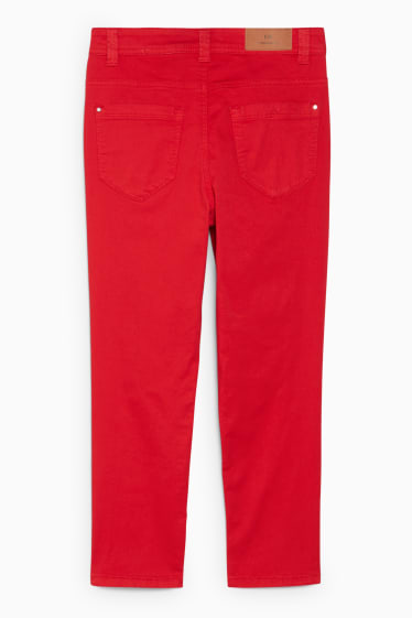 Dámské - Kalhoty - skinny fit - LYCRA® - červená