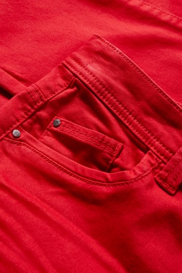Dámské - Kalhoty - skinny fit - LYCRA® - červená