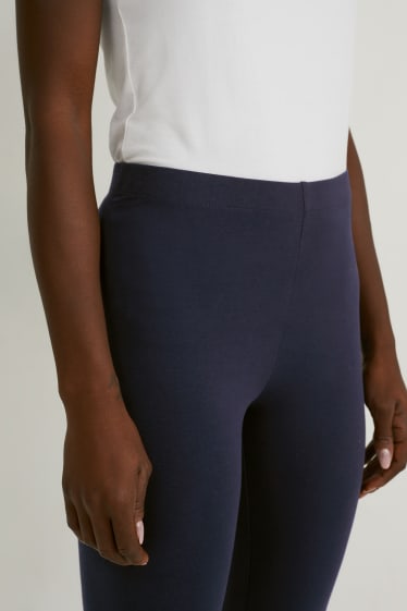 Donna - Confezione da 2 - leggings - LYCRA®  - blu scuro