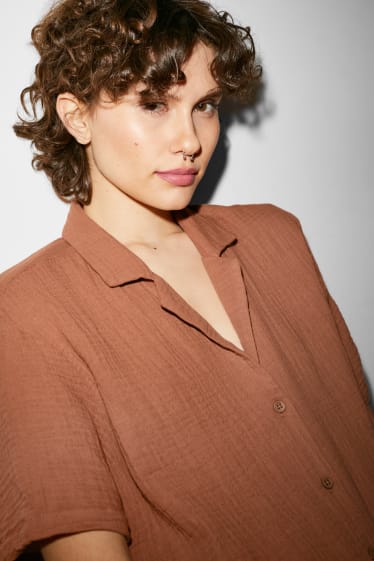 Donna - CLOCKHOUSE - blusa - marrone chiaro