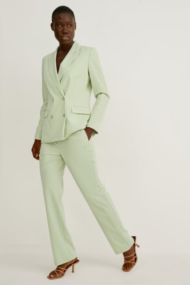 Damen - Business-Hose - Straight Fit - mintgrün
