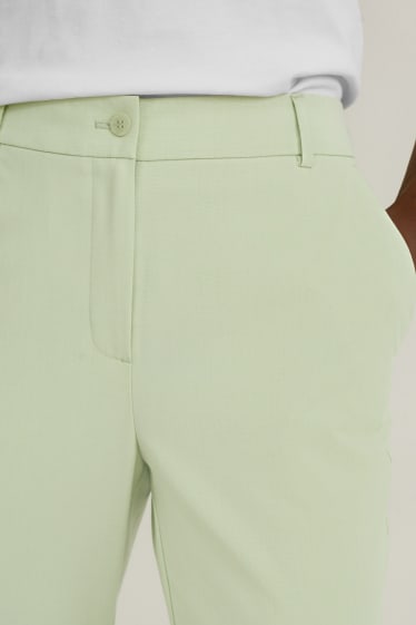Women - Business trousers - straight fit - mint green