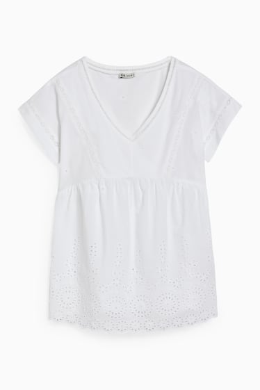 Women - Maternity Blouse - white