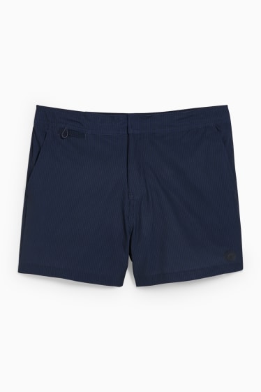 Heren - Zwemshort - LYCRA® - gestreept - donkerblauw