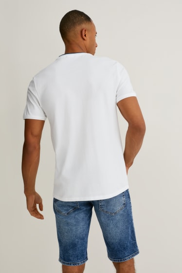 Hombre - Camiseta - Flex  - LYCRA® - blanco