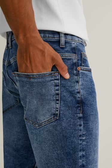 Herren - Jeans-Shorts - LYCRA® - jeans-blau