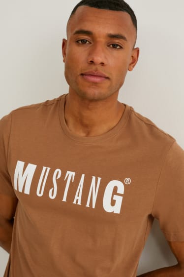 Men - MUSTANG - T-shirt - brown