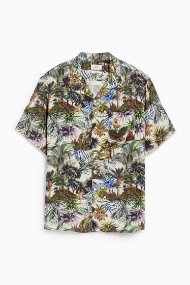 Men - Shirt - regular fit - lapel collar - multicoloured