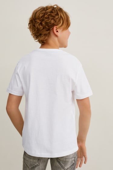 Kinder Jungen - Kurzarmshirt - weiß