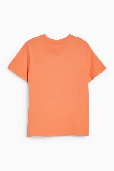 Dětské - Tričko s krátkým rukávem - tmavě oranžová
