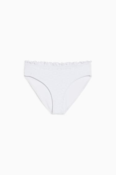 Women - Bikini bottoms - mid-rise - LYCRA® XTRA LIFE™  - white