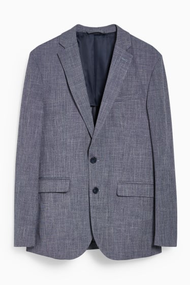 Herren - Baukasten-Sakko - Slim Fit - Flex - LYCRA® - dunkelblau-melange