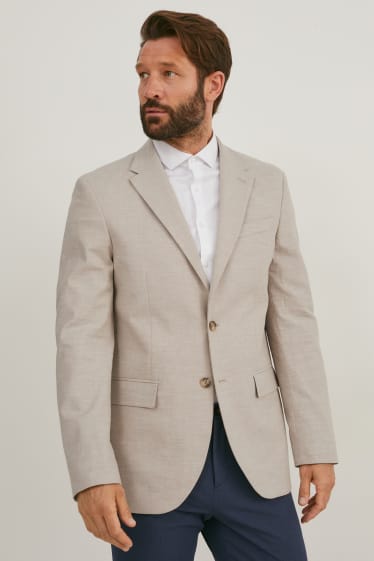 Hommes - Veste de costume - regular fit - Flex - LYCRA® - beige
