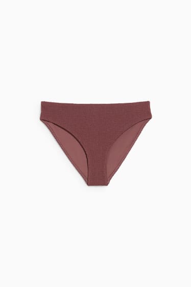 Donna - Slip bikini - vita media - LYCRA® XTRA LIFE™ - burdeos-melange