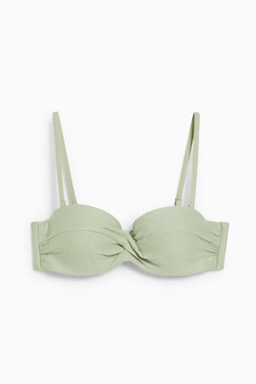 Women - Underwire bikini top - padded - LYCRA® XTRA LIFE™ - light green