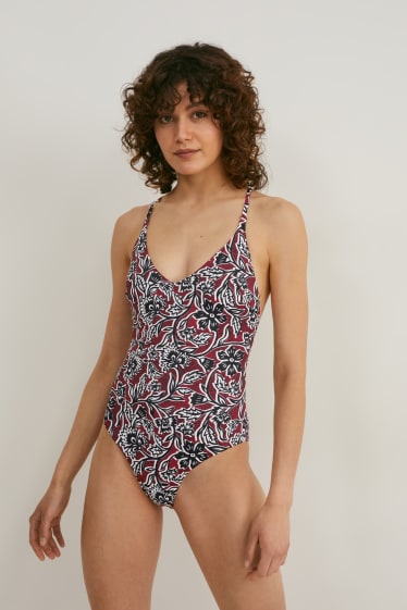 Women - Swimsuit - padded - LYCRA® XTRA LIFE™ - dark red