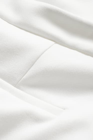 Donna - Pantaloni business - vita media - straight fit - bianco