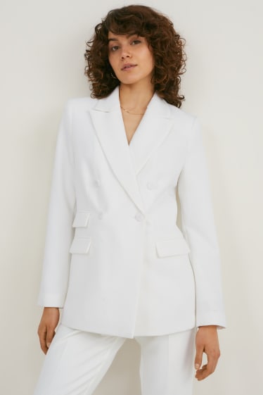 Dona - Blazer formal amb muscleres - blanc