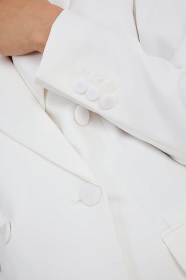 Dona - Blazer formal amb muscleres - blanc
