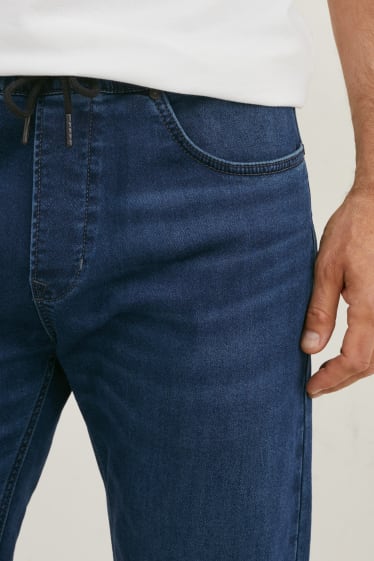 Mężczyźni - Tapered jeans - flex jog denim - dżins-ciemnoniebieski