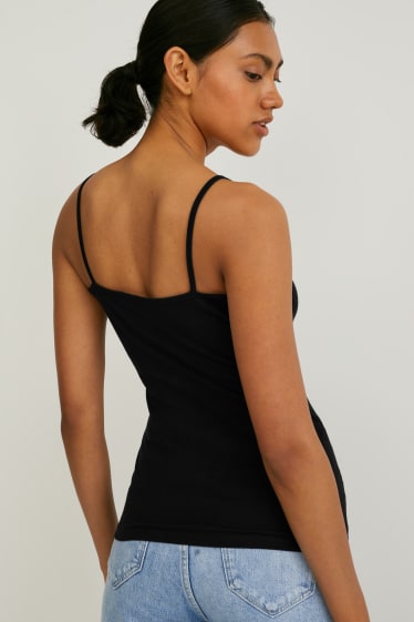 Women - Multipack of 3 - basic top - black / beige