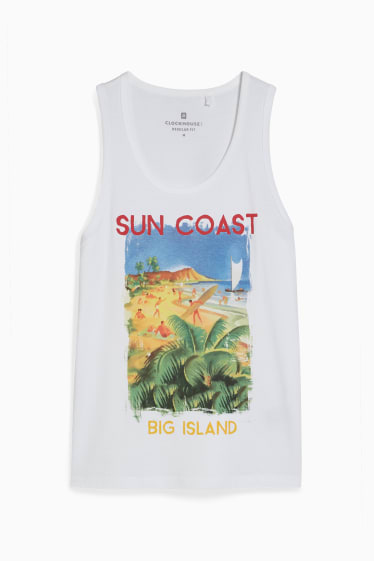 Herren - CLOCKHOUSE - Tank Top - weiss