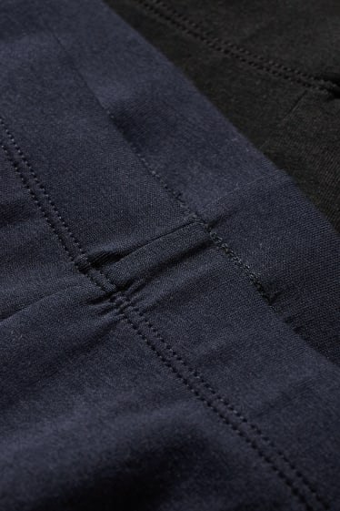 Mujer - Pack de 2 - pantalones de ciclista básicos  - LYCRA® - azul oscuro