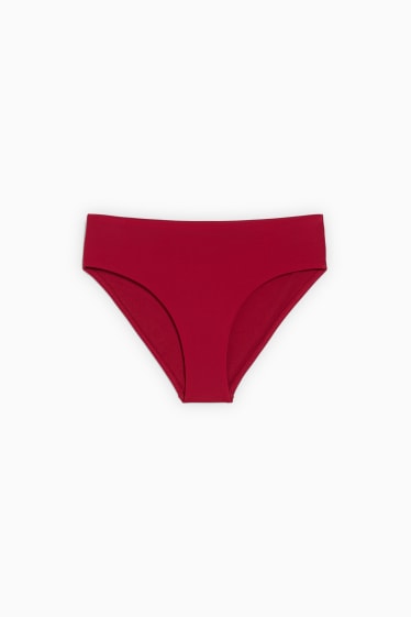 Dames - Bikinibroek - mid waist - LYCRA® XTRA LIFE™ - donkerrood