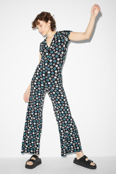 Teens & young adults - CLOCKHOUSE - jumpsuit - floral - black