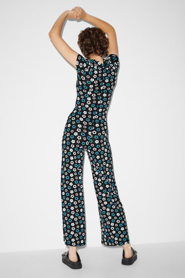 Damen - CLOCKHOUSE - Jumpsuit - geblümt - schwarz