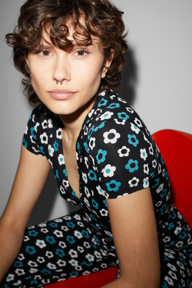 Damen - CLOCKHOUSE - Jumpsuit - geblümt - schwarz