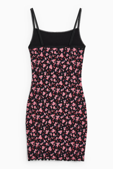 Teens & young adults - CLOCKHOUSE - A-line dress - floral - black