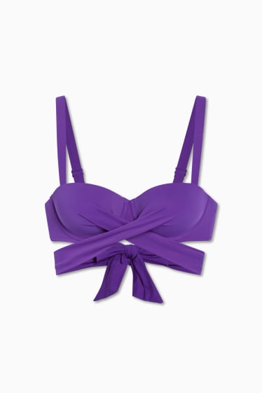 Women - Underwire bikini top - padded - LYCRA® XTRA LIFE™ - violet