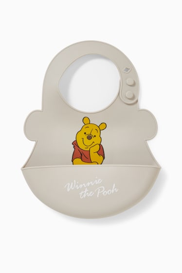Babies - Winnie the Pooh - silicone baby bib - beige