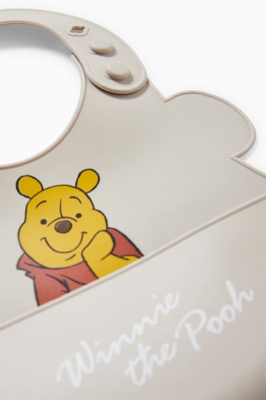 Babies - Winnie the Pooh - silicone baby bib - beige