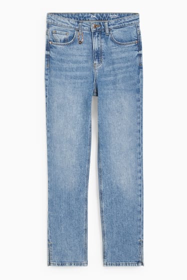 Femmes - Jean coupe droite - high waist - LYCRA® - jean bleu clair