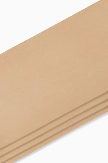 Women - Multipack of 4 - sheer tights - 20 denier - light beige