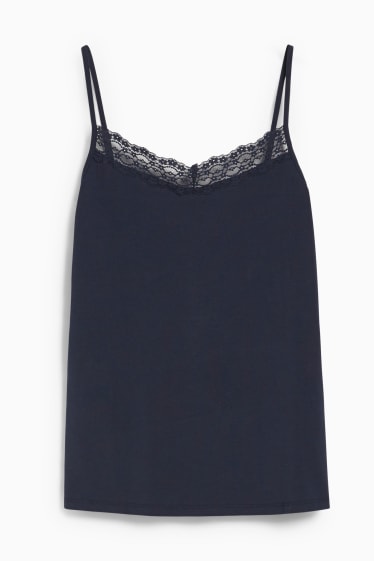 Dames - Basic-topje - donkerblauw