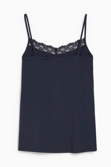 Dames - Basic-topje - donkerblauw