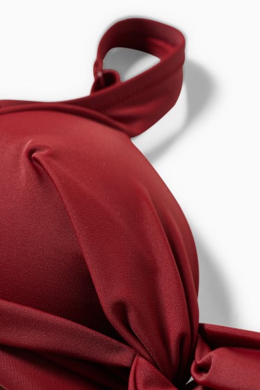 Donna - Reggiseno bikini - imbottito - LYCRA® XTRA LIFE™ - rosso scuro