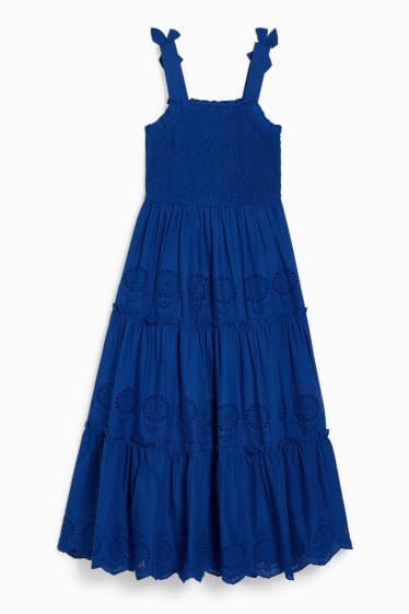 Kinder Mädchen - Kleid - dunkelblau
