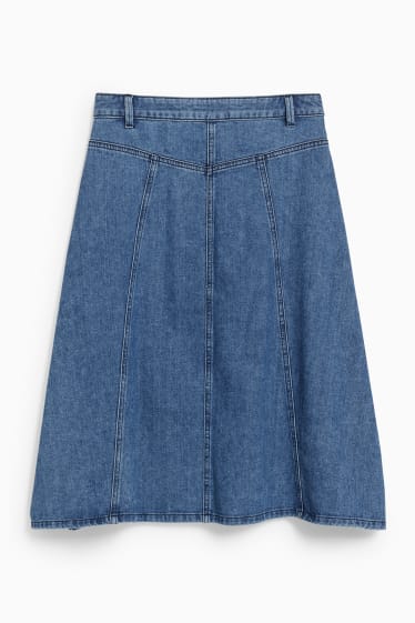 Women - Denim skirt - blue denim