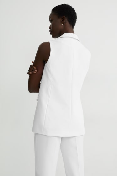Women - Business waistcoat - white