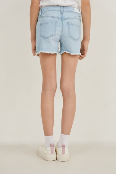 Copii - Pantaloni scurți de blugi - denim-albastru deschis
