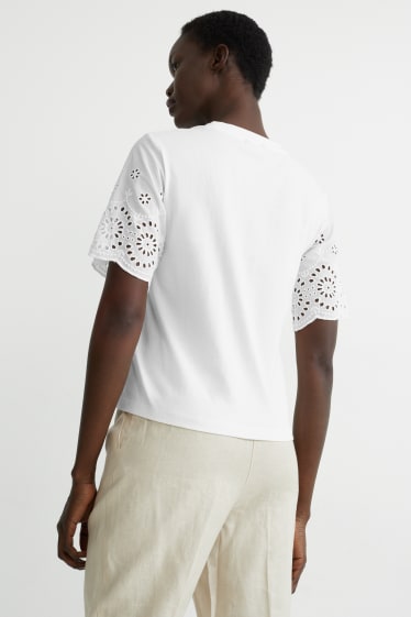 Damen - T-Shirt - weiß