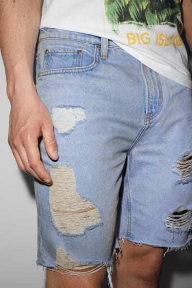 Hommes - CLOCKHOUSE - short en jean - jean bleu clair