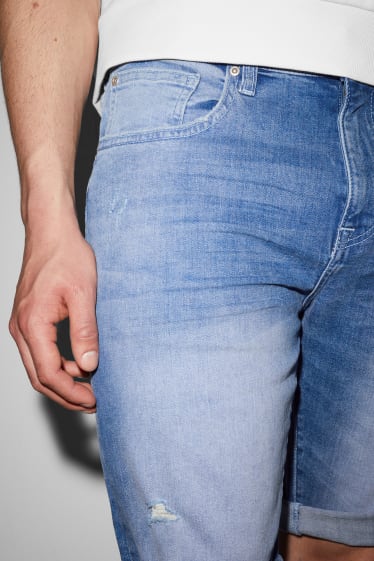Uomo - CLOCKHOUSE - bermuda di jeans - LYCRA® - jeans blu