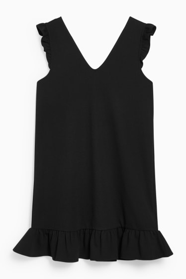 Mujer - Vestido de línea evasé - negro